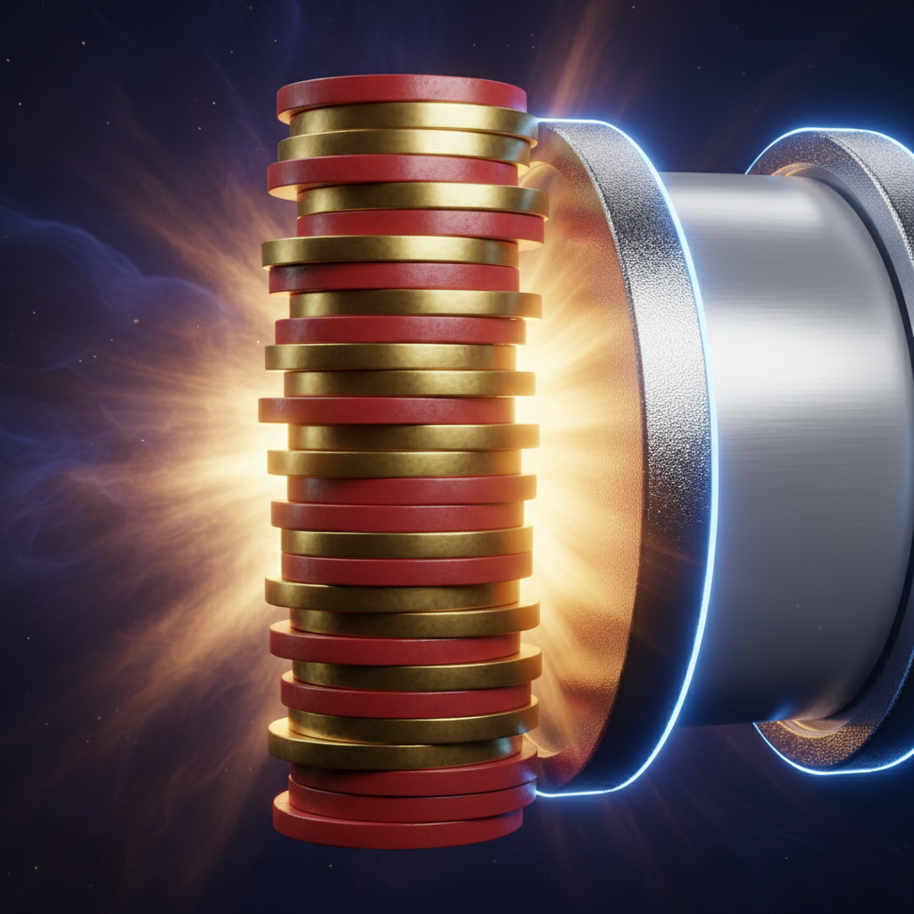 Stacked casino chips beside a glowing gold slot reel edge
